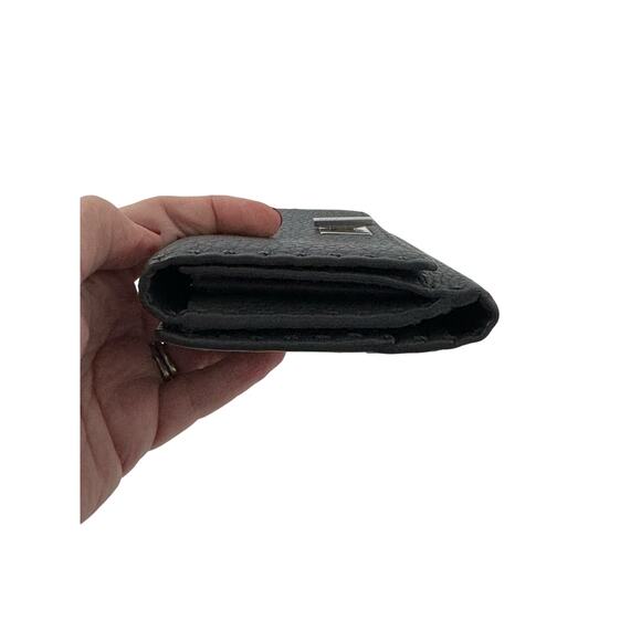 FENW42: Fendi Black Leather Turn-Lock Wallet - Picture 2 of 10